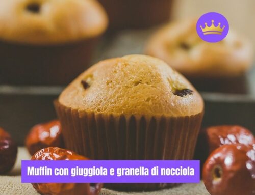 Muffin con giuggiola e granella di nocciola