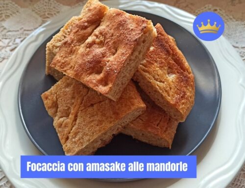 Focaccia con amasake alle mandorle