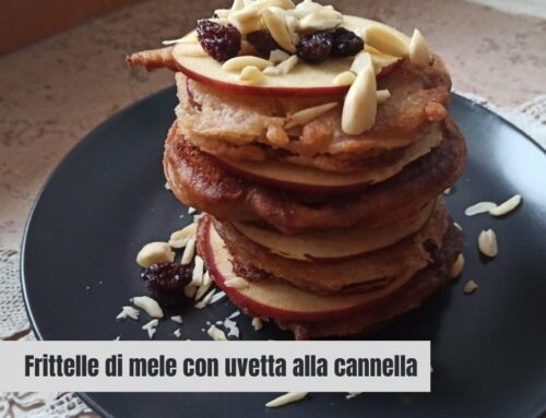 Frittelle di mele con uvetta alla cannella