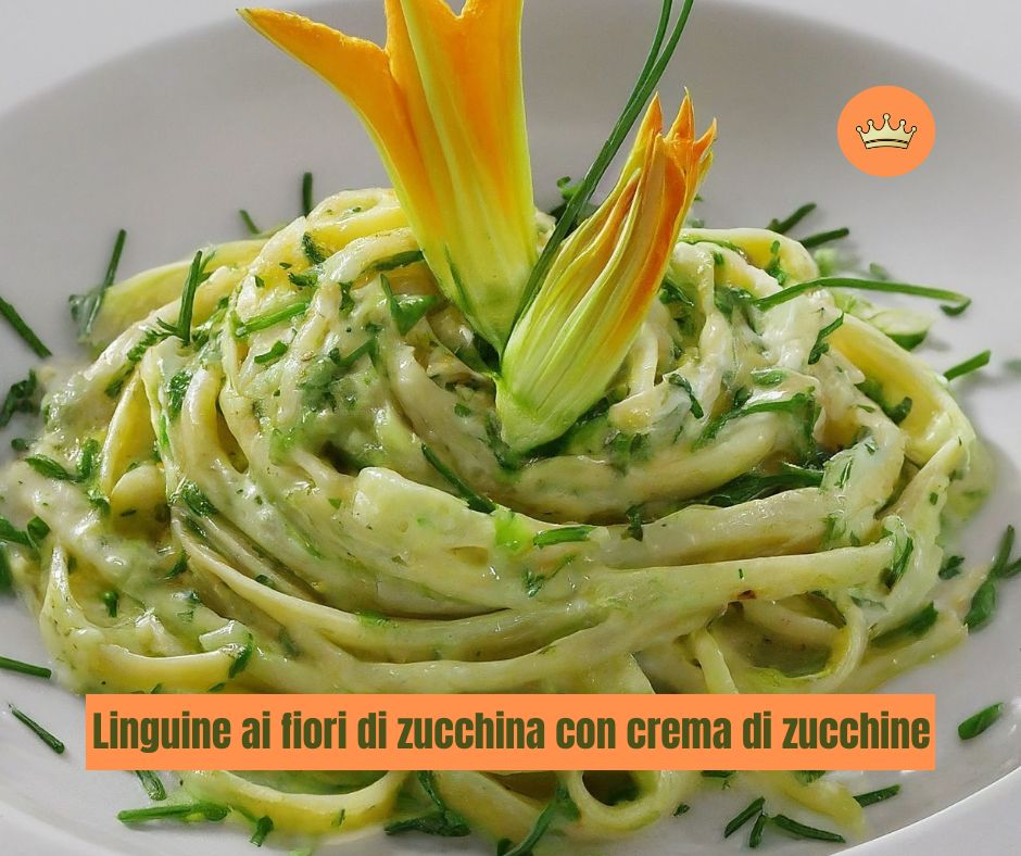 Linguine con crema di zucchine