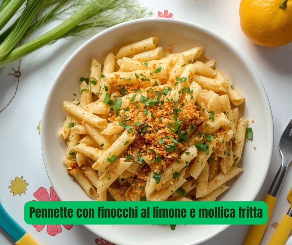 Pasta con finocchi al limone