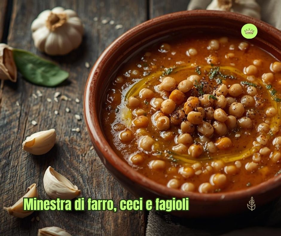 Minestra di legumi e cereali