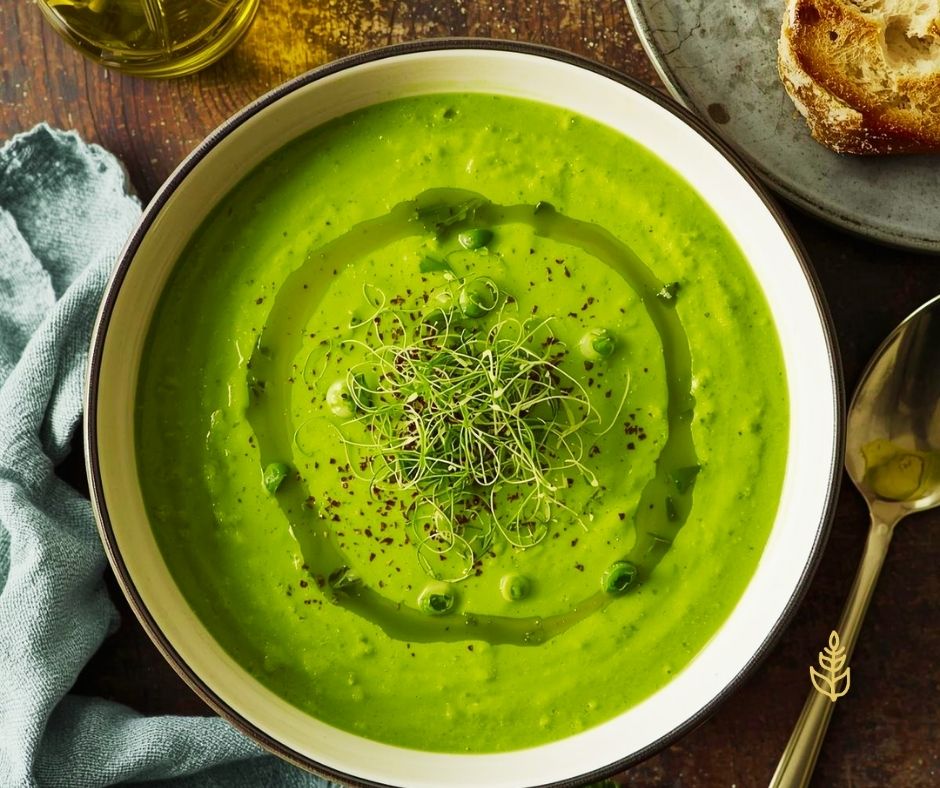 Crema di fave con germogli