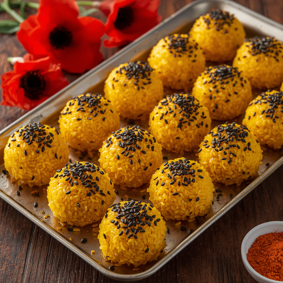 Polpetti di riso giallo