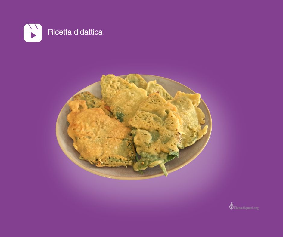Salvia in tempura ricetta didattica