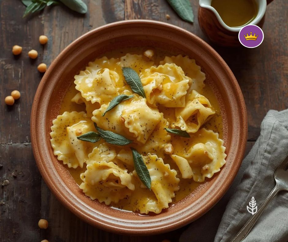 Tortelli con ripieno di ceci