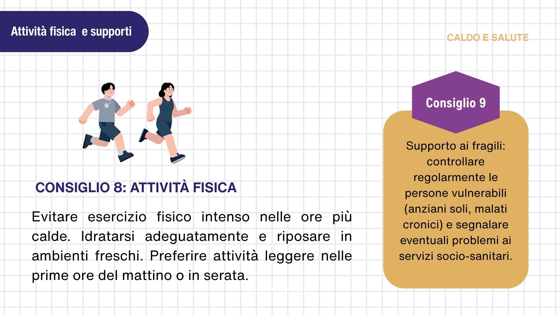 Caldo e Salute le regole del Ministero