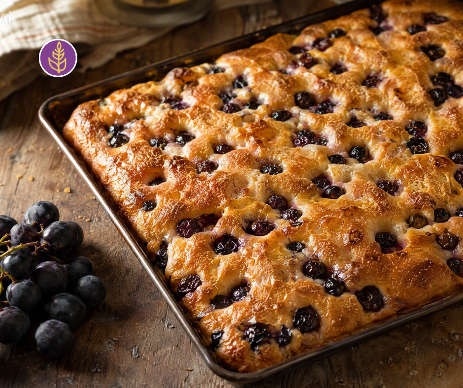 Focaccia uva fragola